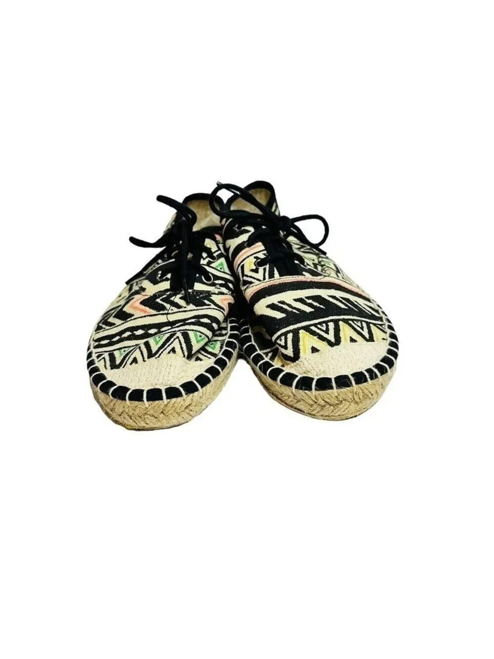 Espadrille Aztec Boho Inspired‎ Lace Up Women’s Shoe Size 7
